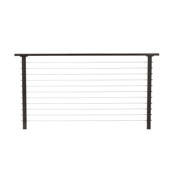 CityPost 36" Bronze Standard Cable Railing System with Steel Cable (Sold Per Linear Foot)