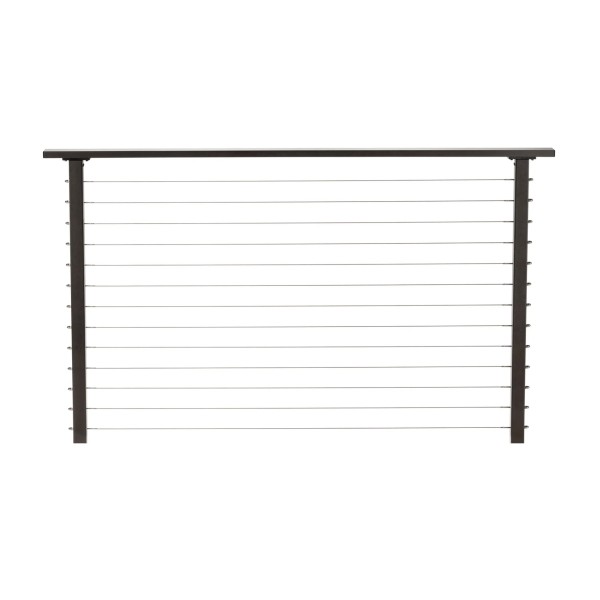 CityPost 42" Bronze Marine Grade Cable Railing System with Aluminum Cable (Sold Per Linear Foot)