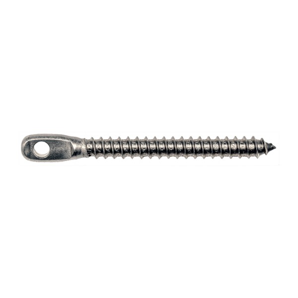 Ultra-Tec Extended Length Lag Eye For 1/8" or 3/16" Cable - LE-6L