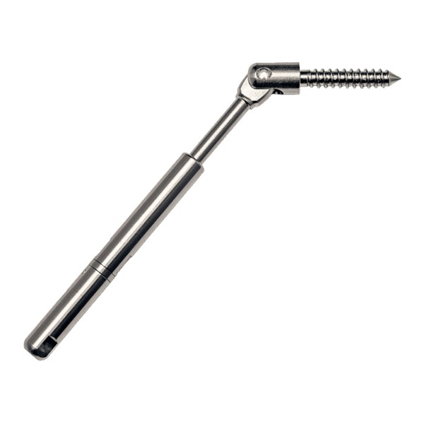 Ultra-Tec Push-Lock Tensioner With Lag Clevis For 3/16" Cable - PL-SFC-WP-6-1
