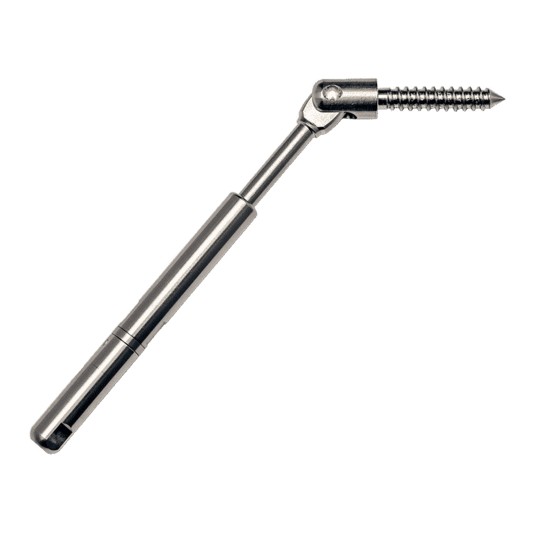Ultra-Tec Push-Lock Tensioner With Lag Clevis For 3/16" Cable - PL-SFC-WP-6-1