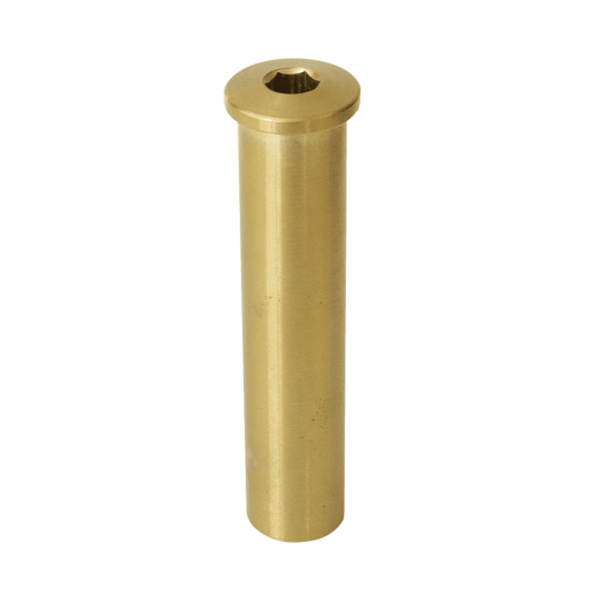 1 1/2" Tube or 1 1/4" Pipe Frame Railing Receiver for Stud with 1/8" or 3/16" Cable (Phosphor Bronze)