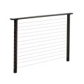 CityPost 42" High Marine Grade Bronze Cable Railing Section with Aluminum Cable (Sold Per Linear Foot)