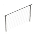 CityPost 42" High Marine Grade Bronze Cable Railing Section with Aluminum Cable (Sold Per Linear Foot)