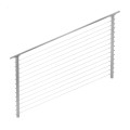 CityPost 42" High Marine Grade Grey Cable Railing Section with Stainless Steel Cable (Sold Per Linear Foot)