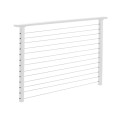 CityPost 42" High Marine Grade White Cable Railing Section with Aluminum Cable (Sold Per Linear Foot)