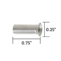 Ultra-Tec 3/4" Stainless Steel Post Protector Tubes (4-Pack) - CS-TUBE/4 Dimensions